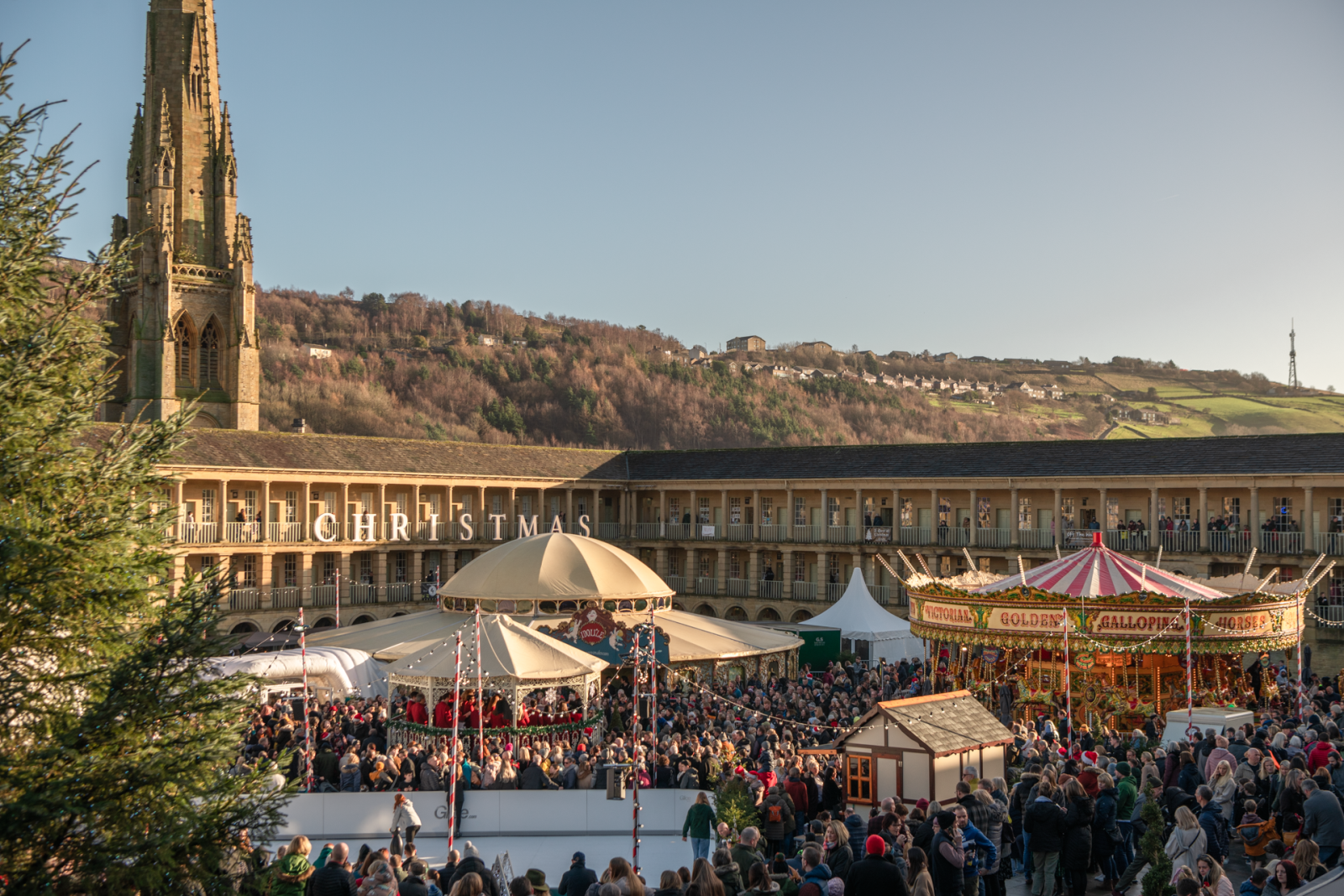 Piece Hall Christmas Market credit Ellis Robinson